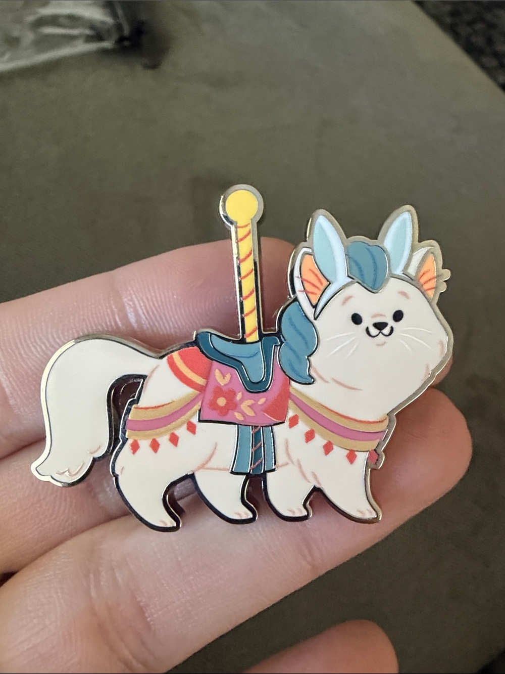 Disney Cats and Dogs Halloween Series Pin  – Limited Release - Carousel Cat